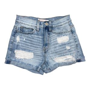 Denim High Rise Shorts